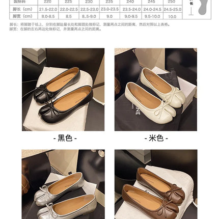 Summer Women's Bowknot Flat Tabi Ninja Shoes Pig Toe Slippers Lazy Person Horse Hoof Shoes Women Split Toe Mocassines Loafers