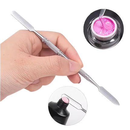 10pcsStainless Steel Mixing Spatula Tool Spatuler   Stick Color Tools  Dental Nail Art Makeup Foundation Eyeshadow Mixing