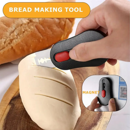 Bread Scoring Blade Set Lame Dough Sourdough Scribing Tool With 5 Replacement Blades Bread Knife Household Kitchen Cutter Tools