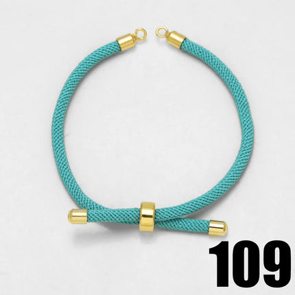 OCESRIO Fashion Adjustable Cotton Rope Chain for Bracelet Making DIY Gold Plated  Copper Jewelry Creation Wholesale cana012