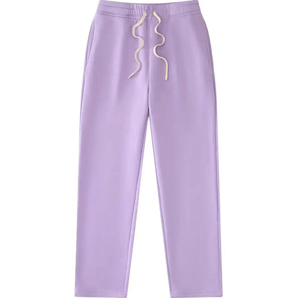 High-end sweatpants made of 350g American retro blended fabric, custom logo, casual and loose fit, breathable, large size sweatp