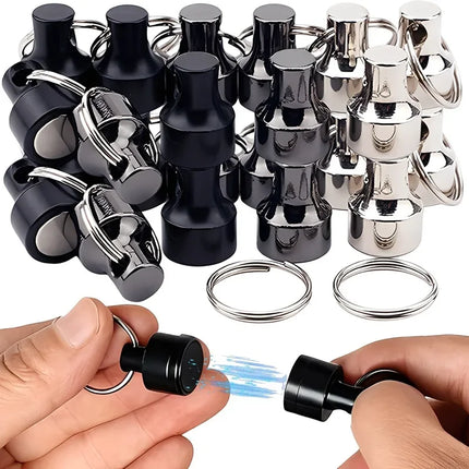 6/2pcs Magnetic Keychain Strong Magnet Carbon Steel Key Holder for Keys Organization Simple Style Outdoor Hiking Protable Tools
