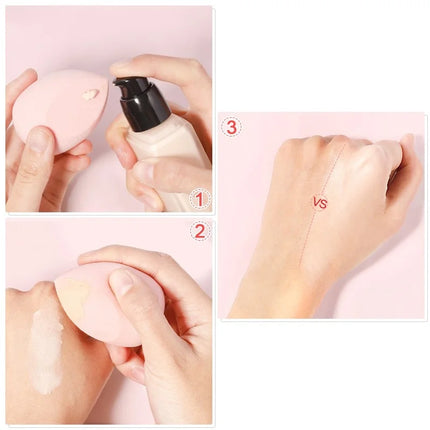 10pcs/set Makeup Sponge Set Mini Finger Puff Triangle Powder Puff Soft Beauty Egg Foundation Cream Concealer Make up Beauty Tool