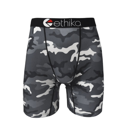 ETHIKA 1Pcs Men Underwear Boxers Breathable Mesh Crotch Man Underpants Plus Size L-3XL Mens Panties Printed Men's Boxers Briefs