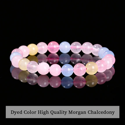 JD 6 8 10mm Natural Stone Beaded Bracelet Obsidian Fluorite Quartz Jasper Healing Beads Bangles Women Men Stretch Yoga Jewelry