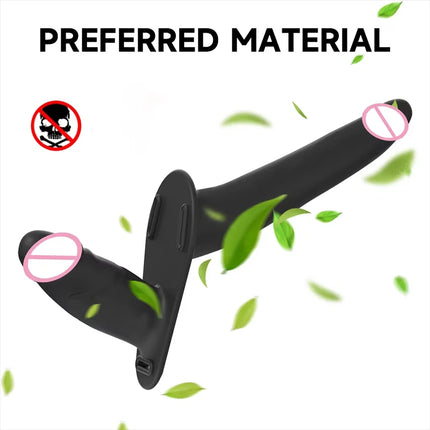 Double Head Penetration Strap On Remote Control Dildo Vibrator for Lesbian Vagina G-Spot Massage for Women Sex Toy Adult Product