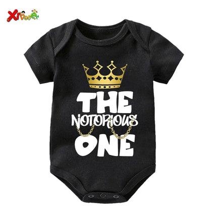 Notorious One Shirt Birthday Boy Shirt for Kids Family Matching Outfits Party Shirts Custom Name Girl Toddler Baby Familia Shirt