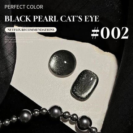 MIANEL 10ML 2026 New Black Gem Cat Eye Gel Polish Whitening Dark-Style Edgy Nail Polish with Glass Beads Nail Art