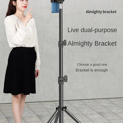 160cm Live Broadcast Photo Tripod Landing Type Camera Anchor Video Selfie Light Frame Metal Mobile Phone Holder