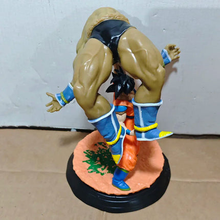 Dragon Ball Z Goku Carrying Nappa Statue 19cm Classic Scene GK Figure Anime Collectible Model Toy Desk Decor Ornament Boys Gift