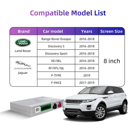 Android Auto Wireless Carplay For Land Rover/Jaguar/Range Rover/Evoque/Discovery 2012-2018 Multimedia Navigation Car Player