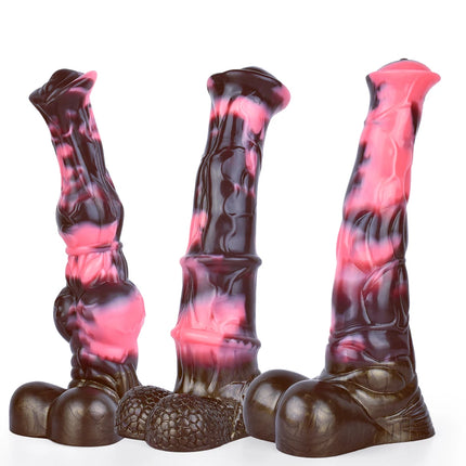 NNSX Long Horse Dildo Anal Plug Fantasy Penis Animal Cock Vagina Stimulate G-spot Masturbator Anal Sex Toys For Men Women
