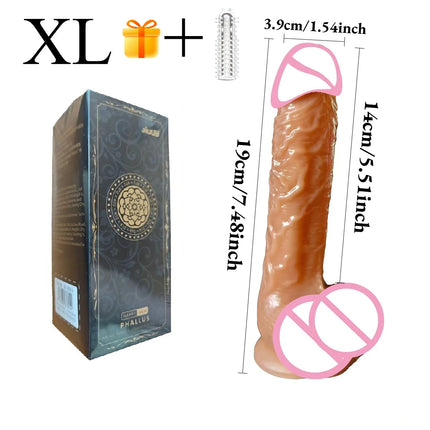 Dildo with Strong Suction Cups, Privacy Box Butt Plug Realistic Adult Sex Toys  Anal Dildos  for Women Couples  Anal Dick Gode