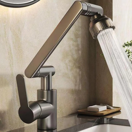 Basin Faucet Hot and Cold Wash Basin Household Bathroom Multi-function Booster Universal Rotating Faucet Kitchen Universal