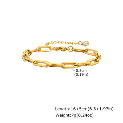 Non Tarnish Stainless Steel Bracelet Stackable for Women, Thin Herribone Chain Bracelet Waterproof Gold Plated Jewelry