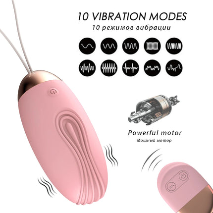 Wireless Remote Control Vibrator for Women 10 Speed Bullet Eggs Clitoris Stimulator Panties Ball Sex Toys for Women Masturbators