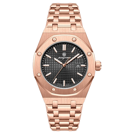 PAAZOMU Luxury Business Men's Wristwatch Waterproof Luminous Date Men's Watch Stainless Steel Fashion Quartz Watches For Men Reloj
