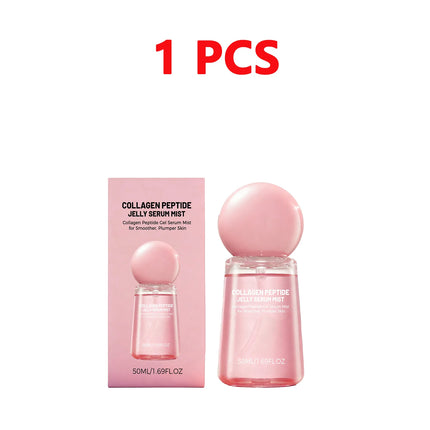 Collagen Peptides Jelly Serum Mist Moisturizing Face Sprayable Hydrogel for Smooth Looking Skin Travel Size Skin Care Gift Women