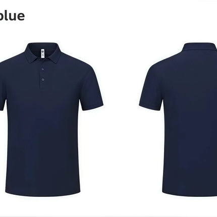 2025 New High End Polo Top for Men Short Sleeve Seamless Glue Pressing Sports Polo Shirt Work Uniform