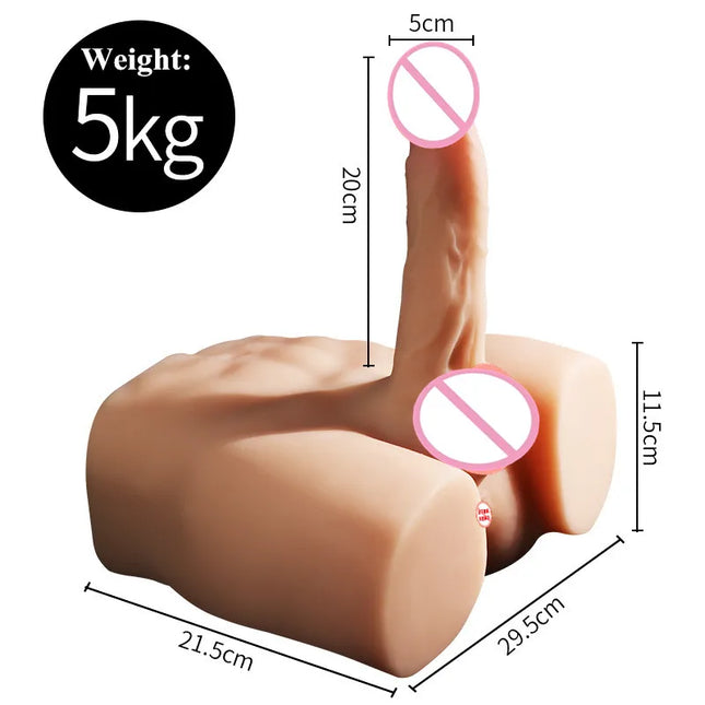Female Masturbator Realistic Big Dildo Silicone 3D Men Torso Sex Doll Male Huge Penis Anal Pussy 18+ Adult Erotic Toys For Women