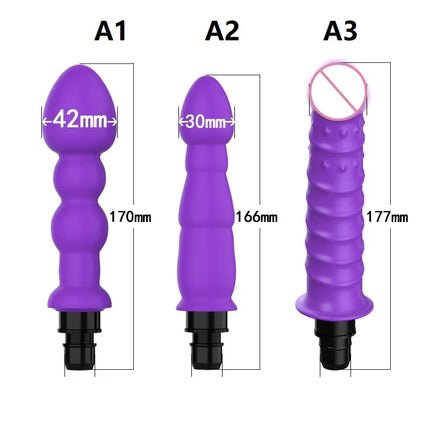 Massage Gun Heads Accessories vibration dildo penis sex adult toys silicone VIBRAT head for Fascia gun percussion Vibrators