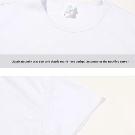 Men's Short Sleeve Sport T-shirt Quick Dry Running Blue Football Training Fitness Casual Wear Polyester Fiber round Neck T-shirt