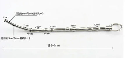 Massage Wand Urethral Sound Dilators Stimulation Catheter Beads  Penis Plug Insert Male Masturbator Horse Eye Sticks BDSM Penis