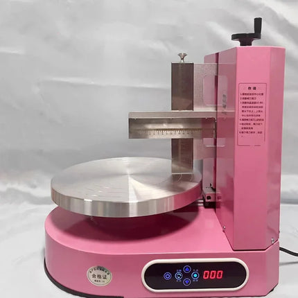 Semi Automatic Birthday Cake Smoothing Coating Machine Desktop Cakes Plastering Cream Coating Filling Machine Baking Appliance
