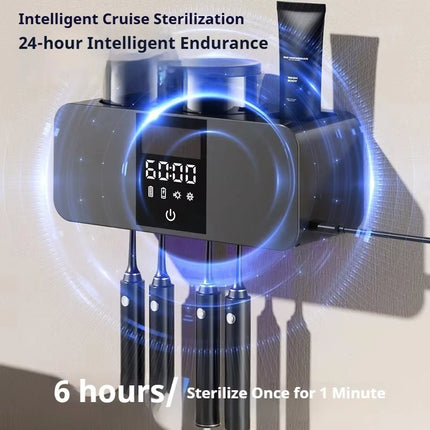 Wireless Wall Mounted Electric Toothbrush Sterilizer UV Drying Holder Rechargeable Toothbrush Dryer