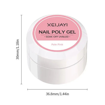 Jelly Extension Nail Gel Polish Soak Off UV LED Gel Modeling Carving Glue Milky White Clear Pink Color Multicolour Nail Salon