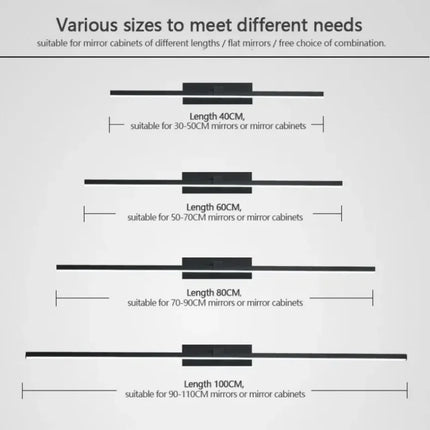 Modern Minimalist Mirror LED Wall Lamp Home Wall Lights Front Lamp Aluminum Strip Shape Bathroom Interior Decoration Lighting