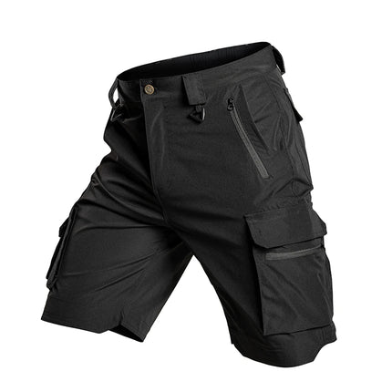 3-2-1Pcs Outdoor Training Work Shorts Men Multi-Pocket Tactical Cargo Pants Summer Thin Waterproof Quick Dry Climbing Shorts