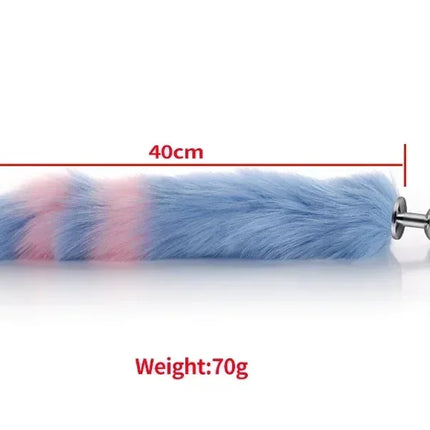 Cute Fox Tail Anal Plug Cat Ears Headbands Set Nipple Clip Neck Collar Erotic Cosplay Sex Toys For Women