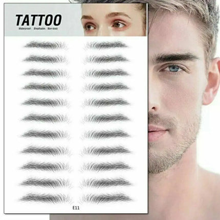 4D Natural Vivid Hair-like Realistic False Eyebrows Brow Tattoo Eyebrow Stencil Waterproof Lasting Eye Makeup Eye Brow Stickers