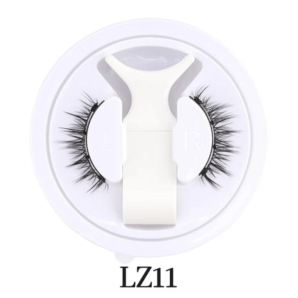 Lanjinglin Magnetic Eyelashes 1 Pair Natural Faux Mink Lashes Reusable False Eyelashes Tweezer Set Eyelash Extension Makeup Tool