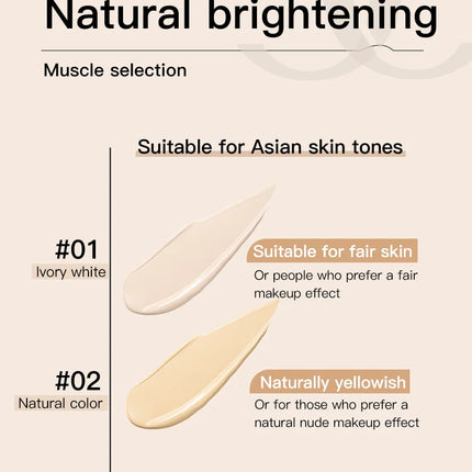 Misty Soft Matte Liquid Foundation Has a Creamy Texture That Is Light and Breathable. It Is Long-Lasting, Waterproof, Oil-Controlling, and Does Not Remove Makeup. Beginners Can Apply Makeup Easily