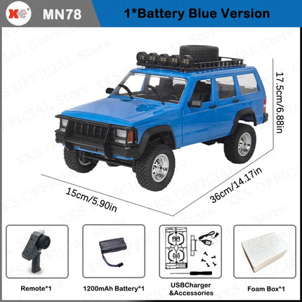 MN MN99S MN78 MN98 MN99 D90 1/12 RC Car 2.4G Remote Control 4X4 Off Road LED Light 4WD Climbing RC Truck Toy Car Gift for Boy