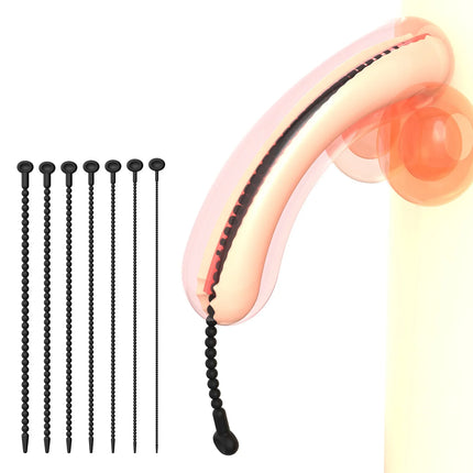Graduated Urethral Dilator Set – 7 Sizes Soft Silicone Penis Sounding Rod for Men, Reusable Sound Trainer Adult Sex Toy