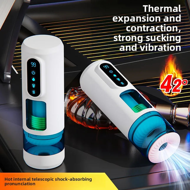 Automatic Male Masturbator Cup 9 Sucking Telescopic Modes Vibrator Pocket Pussy Stroker Blowjob Penis Pump Sex Toys For Men