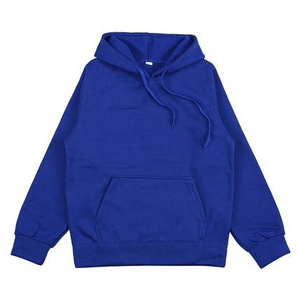 2025 Autumn and Winter New Unisex Fashion Fashion Fashion Brand Casual Hooded Sweater Sports Jogging Solid Color Loose Pullover