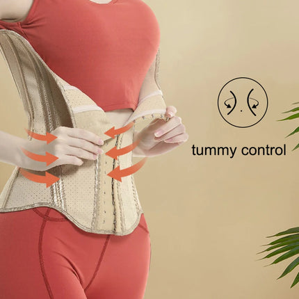 Slimming Sheath Latex Rubber Waist Trainer Cincher Corset Shapewear Belly Body Shaper Modeling Strap Fajas Colombian Girdle Belt