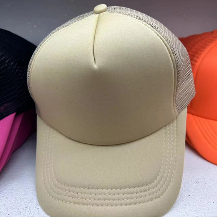 Customized Logo Mesh Baseball Caps Men Women 5 Panel Cheaper Trucker Hats Sports Team Snapback Caps Summer Sun Dad Hat Gorras