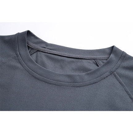 Tactical Short Sleeve T-Shirt Army Military Men's Athletic Tops Workout Gym Training T Shirt Quick Dry Outdoor Hiking Shirt