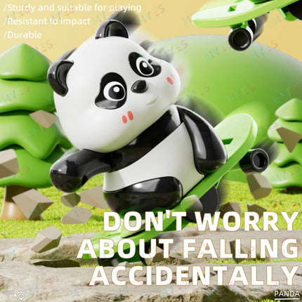 HYES Panda Wind Up Toys Sports Theme Panda Clockwork Toys Fun Educational Animals Clockwork Toys Great Gifts for Kids Boys Girls
