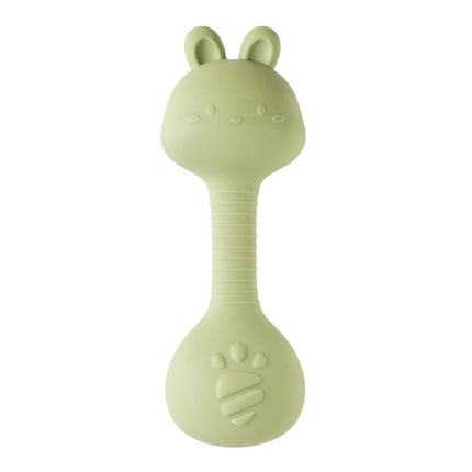 Rattles for Baby 0 3 Months Toys Cartoon Rabbits Sand Hammer Silicone Maracas Baby Silicone Rattle Toys Teether Toys for Baby
