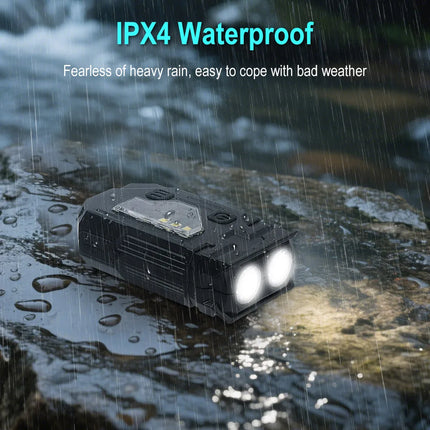 BORUiT Mini LED Flashlight Keychain Light 400LM USB C Rechargeable Portable Small Torch with Magnet Camping Pocket Lantern