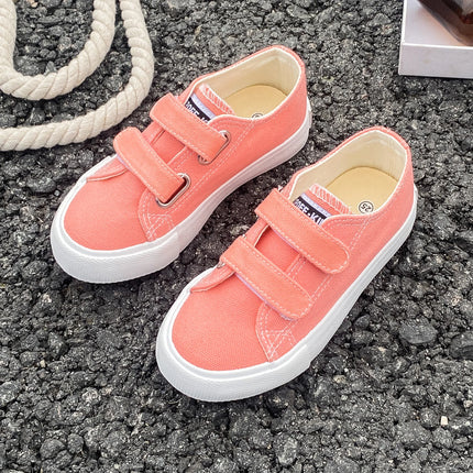 5059 Spring and Autumn New Fashion Children's Canvas Shoes Solid Color Boys and Girls Board Shoes Korean Soft Sole Skateboarding