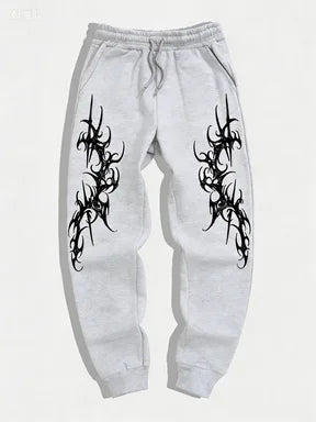 Latest Gothic Print Casual Jogging Sports Pants Multifunctional Couple Pants Fashionable Hip-Hop Pants Comfortable Sports Pants