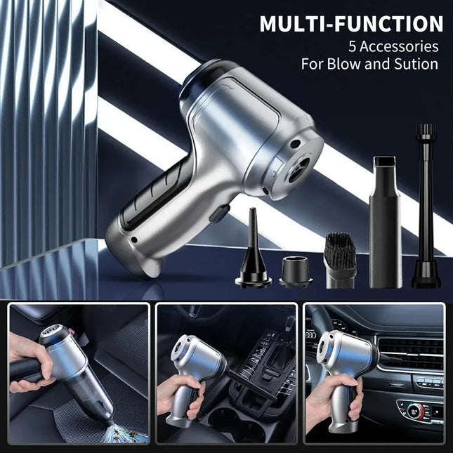 Wireless Car Vacuum Cleaner, Strong Cordless Suction Handheld Auto Vacuum, Home & Car Dual-Use Mini Vacuum Cleaner Appliance