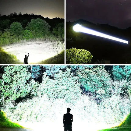 2026 NEW LED Handheld Flashlight Ultra-Bright 780000000LM 15000mAh USB Rechargeable High Strong Power Led Tactical Lantern